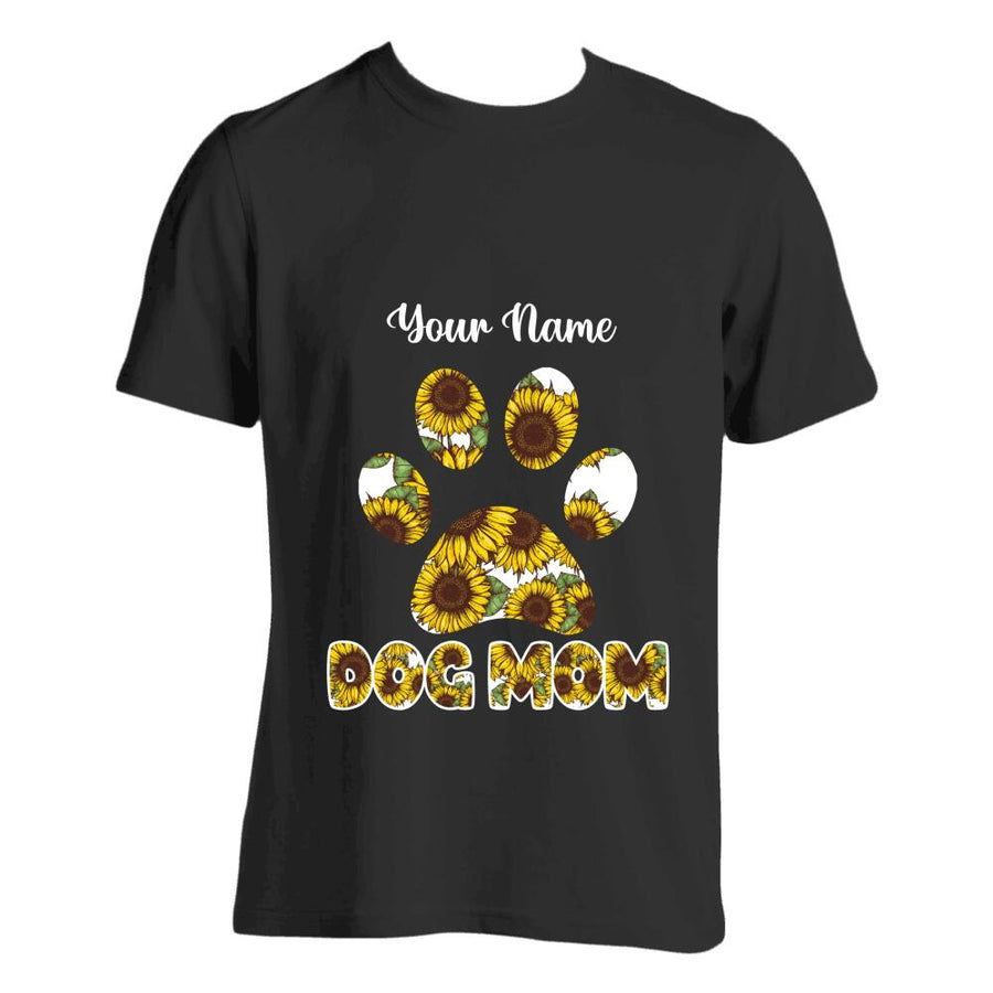 Dog Mom Paw Personalized T-Shirt copy