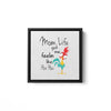 Mom Life Framed Matte Canvas