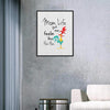 Mom Life Framed Matte Canvas