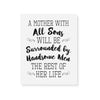 A Mother With All Sons Matte Canvas