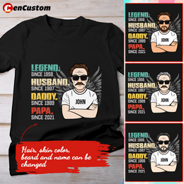 The Legend Grandpa Old Man Personalized Shirt