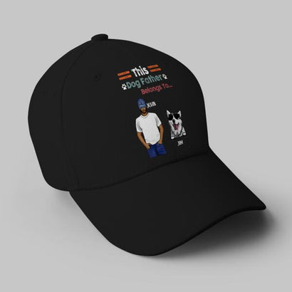 This Dog Dad Belongs To His Dog Personalized Hat