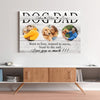 Dog Father Once By My Side, Forever In My Heart Personalized Canvas