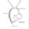 Mother And Daughter Side By Side Personalized Interlocking Forever Love Necklace