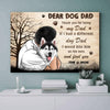 Dear Dog Dad Thank You For Being My Dad Personalized Canvas