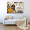 Dear Dog Dad Thank You For Being My Dad Personalized Canvas