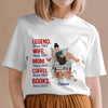 Legend Wife Mom Coffee Books Personalized Shirt