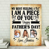 The Greatest Gift We're Ever Had We Call Him Dad Personalized Canvas