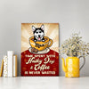 Time Spent With Dogs And Coffee Is Never Wasted Personalized Canvas