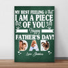 The Greatest Gift We're Ever Had We Call Him Dad Personalized Canvas