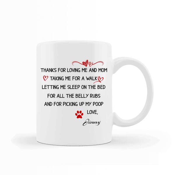 Happy Father's Day To The Best Dog Dad Personalized Mug