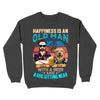 Happiness Is An Old Man With A Beer And A Dog Sitting Near Personalized Shirt