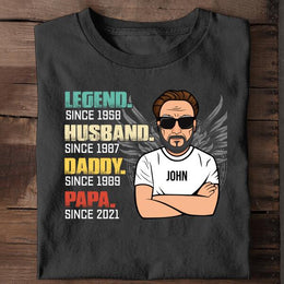 The Legend Grandpa Old Man Personalized Shirt