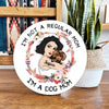 I am A Dog Mom Not Regular Mom Personalized Wooden Sign