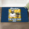 Rockin' The Dog Dad Life Personalized Doormat