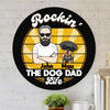 Rockin' The Dog Dad Life Personalized Wooden Sign