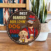 Best Bearded Beer Lovin Dog Dad Ever Personalized Wooden Sign