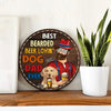 Best Bearded Beer Lovin Dog Dad Ever Personalized Wooden Sign