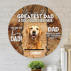 You're The Greatest Dad A Dog Could Ever Have Personalized Wooden Sign