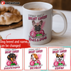 Knock Out Breast Cancer With One Punch Dog Personalized Mug