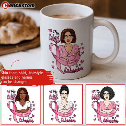 My Wife Is A Warrior Personalized Mug