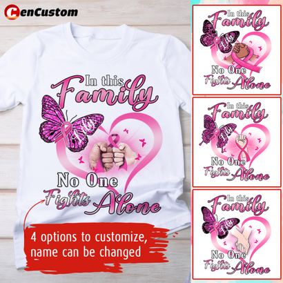In This Family No One Fights Alone Personalized Shirt