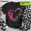 Faith Hope Love Breast Cancer Awareness Personalized Shirt