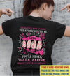 You'll Never Walk Alone Breast Cancer Awareness Personalized Shirt