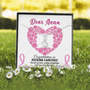 Congratulations On Kicking Cancer Breast Cancer Awareness Personalized Interlocking Necklace