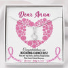 Congratulations On Kicking Cancer Breast Cancer Awareness Personalized Interlocking Necklace