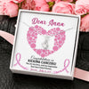 Congratulations On Kicking Cancer Breast Cancer Awareness Personalized Interlocking Necklace