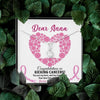 Congratulations On Kicking Cancer Breast Cancer Awareness Personalized Interlocking Necklace