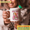 Knock Out Breast Cancer With One Punch Dog Personalized Mug