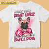 Knock Out Breast Cancer With One Punch Dog Personalized Shirt