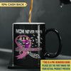 Mom Never Fights Breast Cancer Alone Personalized Mug