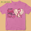 Let Your Faith Be Bigger Than Your Fear Breast Cancer Awareness Personalized Shirt