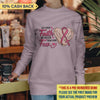 Let Your Faith Be Bigger Than Your Fear Breast Cancer Awareness Personalized Shirt