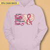 Let Your Faith Be Bigger Than Your Fear Breast Cancer Awareness Personalized Shirt