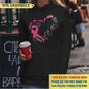 Faith Hope Love Breast Cancer Awareness Personalized Shirt