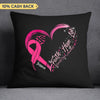 Faith Hope Love Breast Cancer Awareness Personalized Pillow