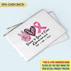 Peace Love Cure Breast Cancer Awareness Personalized Bags