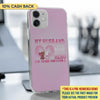 My Husband Was My Rock And Still My Hero Breast Cancer Awareness Personalized iPhone 12/12 Pro Clear Case