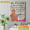 It Is A Scar Breast Cancer Awareness Personalized Canvas