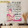 It Is A Scar Breast Cancer Awareness Personalized Canvas