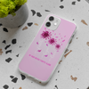 My Mom Never Fights Alone Breast Cancer Personalized iPhone 12/12 Pro Clear Case