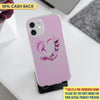 Im A Survivor and Thank God Breast Cancer Awareness Personalized iPhone 12/12 Pro Clear Case