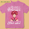 She Wears Her Scars Like A Warrior Breast Cancer Awareness Personalized Shirt