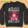 She Wears Her Scars Like A Warrior Breast Cancer Awareness Personalized Shirt