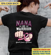 Mom Of Warrior Breast Cancer Awareness Personalized Shirt