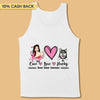 Cure Love and Dog Breast Cancer Awareness Personalized Shirt